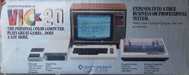 [Side of Commodore Vic 20 Box]